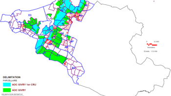 Exemple de plan de délimitation (AOP "Givry")