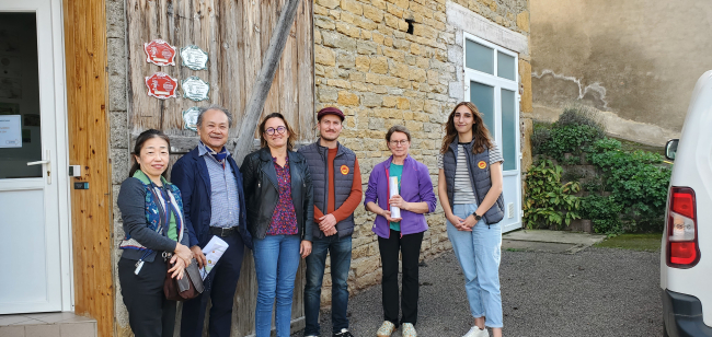 Visite d'une délégation japonaise en Bourgogne.