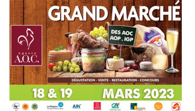 Visuel Grand Marché des AOP-IGP de Bourg-en Bresse