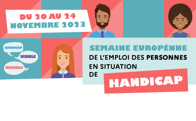 Visuel, Semaine européenne de l'emploi des personnes en situation de handicap